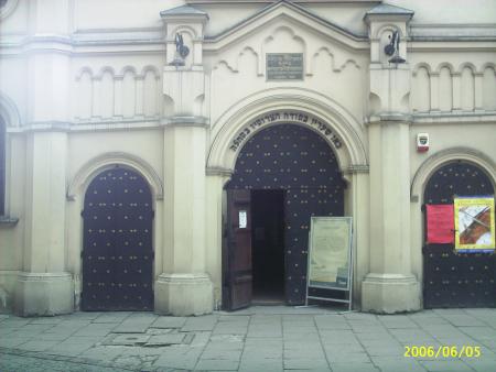 synagogue tempel,l une des  plus r�cente  de cracovie elle date de 1860